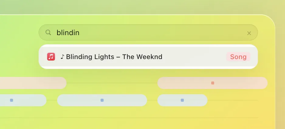 Search interface stacking contextual filters